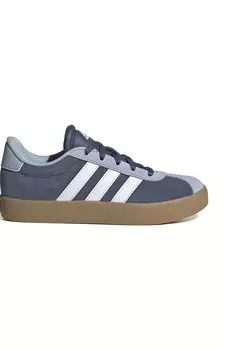 Замшевые кроссовки VL Court 3 0 Adidas Sportswear, белый