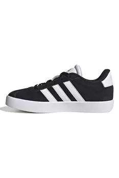 Замшевые кроссовки VL Court 3 0 Adidas Sportswear, черный
