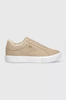 Замшевые кроссовки VULC SUEDE SNEAKER LO Tommy Hilfiger, бежевый