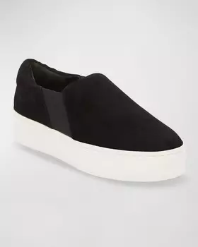 Замшевые кроссовки Warren Skate на платформе Vince
