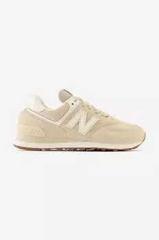 Замшевые кроссовки WL574NC New Balance, бежевый