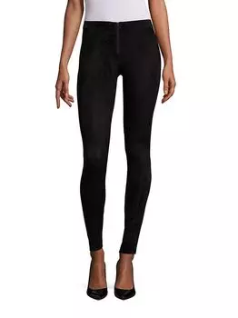 Замшевые леггинсы Alice + Olivia, черный