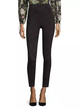 Замшевые леггинсы Maddox Alice + Olivia, черный