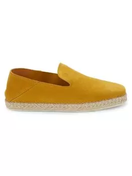Замшевые лоферы-эспадрилья Tod'S, желтый