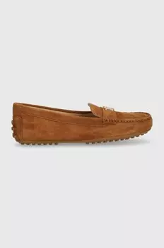 Замшевые лоферы Barnsbury Lauren Ralph Lauren, коричневый