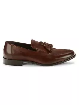 Замшевые лоферы Terrence с кисточками Saks Fifth Avenue, цвет Dark Brown