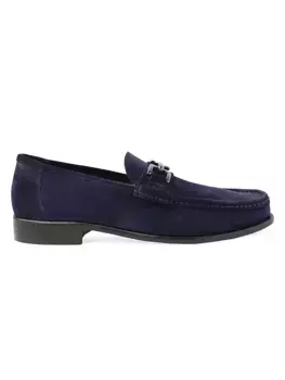 Замшевые лоферы Trieste Bruno Magli, цвет navy suede
