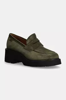 Замшевые мокасины Camper Milah, зеленый