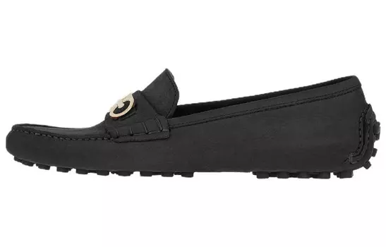 Замшевые мокасины Double Gancini Ferragamo