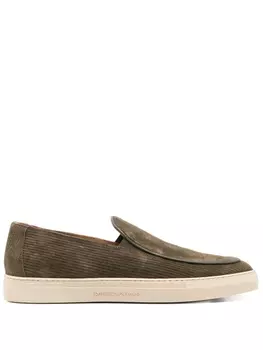 Замшевые мокасины Emporio Armani, зеленый