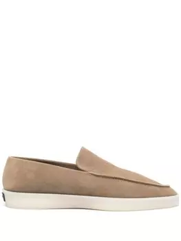 Замшевые мокасины Fear Of God, нейтральный цвет