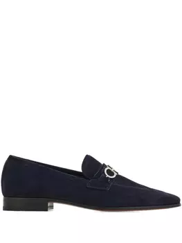 Замшевые мокасины Ferragamo Gancini, синий