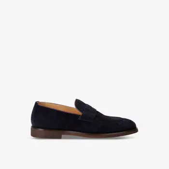 Замшевые мокасины Flex Penny Brunello Cucinelli, синий