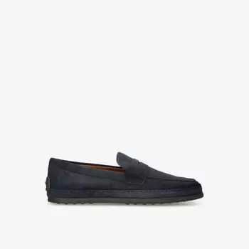 Замшевые мокасины Gomma tv slip-on Tods, синий