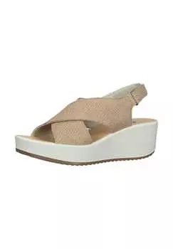 Замшевые мокасины Imac, бежевый