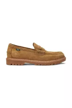 Замшевые мокасины Jett Penny Polo Ralph Lauren, бежевый