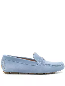 Замшевые мокасины Pollini, синий