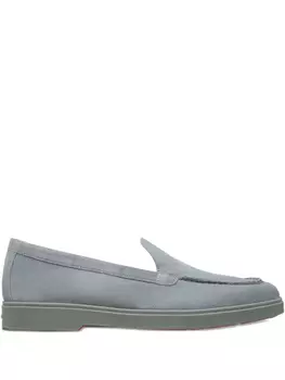 Замшевые мокасины Santoni, синий