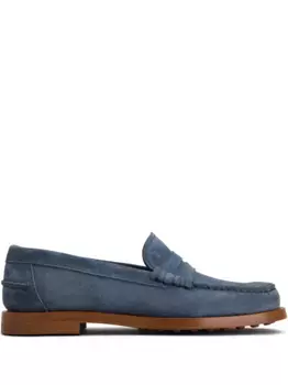 Замшевые мокасины TOD'S, синий