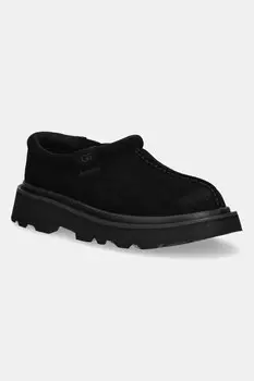 Замшевые мокасины UGG Tasman Lug, черный