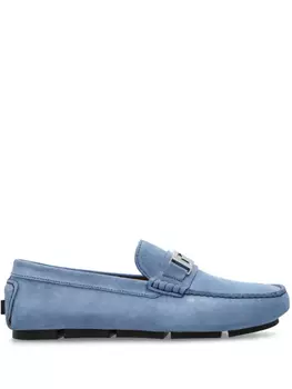 Замшевые мокасины Versace, синий