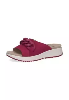 Замшевые мюли Caprice, фуксия