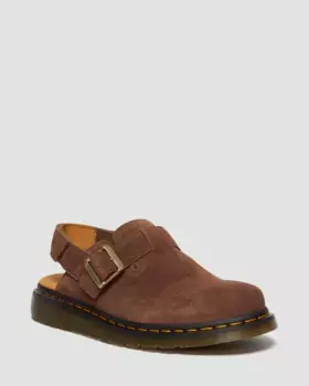Замшевые мюли Dr. Martens Jorge II Bronx с ремешком на пятке, цвет Bronx Suede