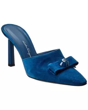 Замшевые мюли Ferragamo Kara Salvatore Ferragamo, синий