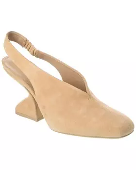 Замшевые мюли Ferragamo Sloane с пяткой на пятке Salvatore Ferragamo, бежевый