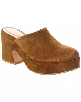 Замшевые мюли Gianvito Rossi Lyss 55, коричневый