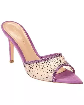 Замшевые мюли Gianvito Rossi Rania 85, фиолетовый