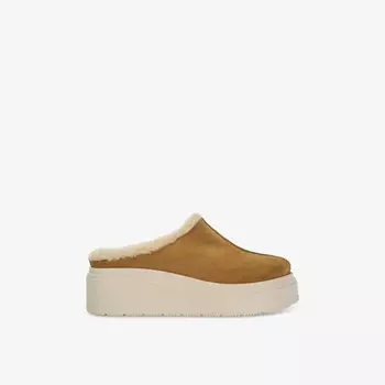 Замшевые мюли Gracias с подкладкой из овчины Dune, коричневый