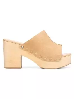 Замшевые мюли Josselyn на платформе с шипами Sam Edelman, цвет Sesame