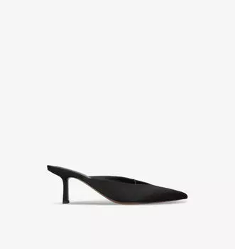 Замшевые мюли на каблуке Matar Neous, черный