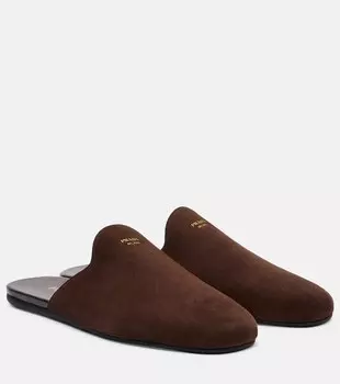 Замшевые мюли Prada, Moro