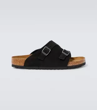 Замшевые мюли zrich Birkenstock, черный
