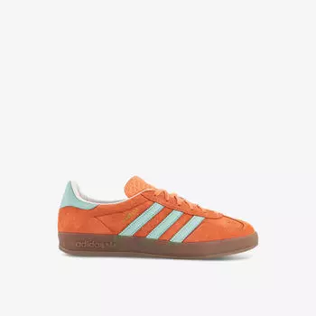 Замшевые низкие кеды gazelle indoor Adidas, оранжевый