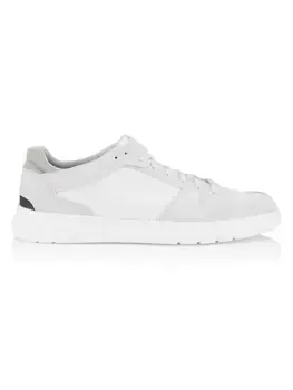 Замшевые низкие кеды Merediano A-Su Geox, цвет off white