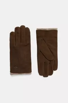 Замшевые перчатки Paul&Shark, коричневый