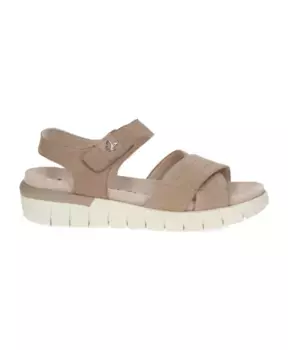 Замшевые повседневные открытые сандалии Caprice, коричневый