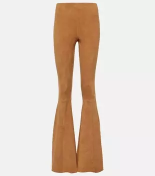 Замшевые расклешенные брюки cherilyn Stouls, коричневый