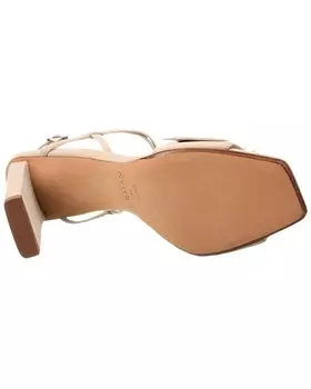 Замшевые сандалии Alexandre Birman Madelina Pillar 85, бежевый