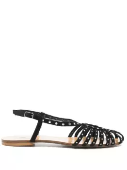 Замшевые сандалии Anna F., черный