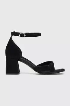 Замшевые сандалии Answear Lab, черный