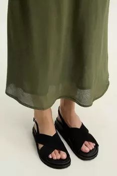 Замшевые сандалии Answear.Lab, черный