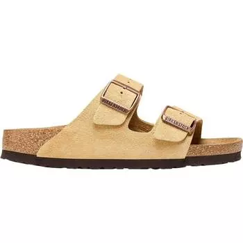 Замшевые сандалии «аризона» Birkenstock, бежевый