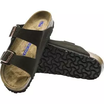 Замшевые сандалии Arizona с мягкой стелькой мужские Birkenstock, цвет Mocha Suede