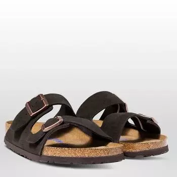 Замшевые сандалии Arizona с мягкой стелькой женские Birkenstock, цвет Mocha Suede