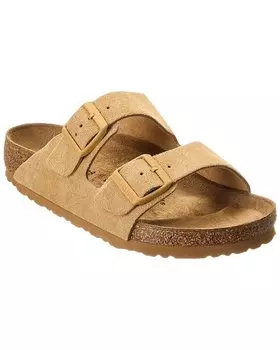 Замшевые сандалии Birkenstock Arizona, коричневый