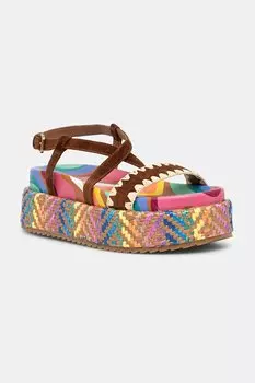 Замшевые сандалии Chelsea Flatform Sandal Kurt Geiger London, мультиколор